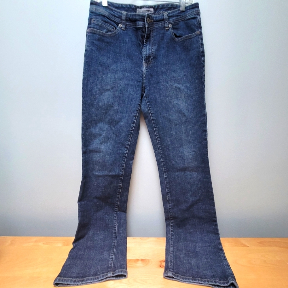CHICO'S | Platinum Wuartz WR Blue Jeans, Sz. 1, Reg.